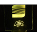 Seat - plexiglas diode skilt