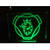 Scania-Plexiglas Diodeskilt