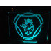 Scania-Plexiglas Diodeskilt