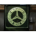 Mercedes plexiglas diodeskilt 30x30cm